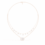 0.3 Carat Layered Halo Diamond Necklace - Image 9