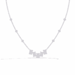 3.25 Carat Emerald Line Diamond Necklace - Image 2