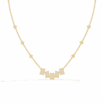 3.25 Carat Emerald Line Diamond Necklace - Image 4