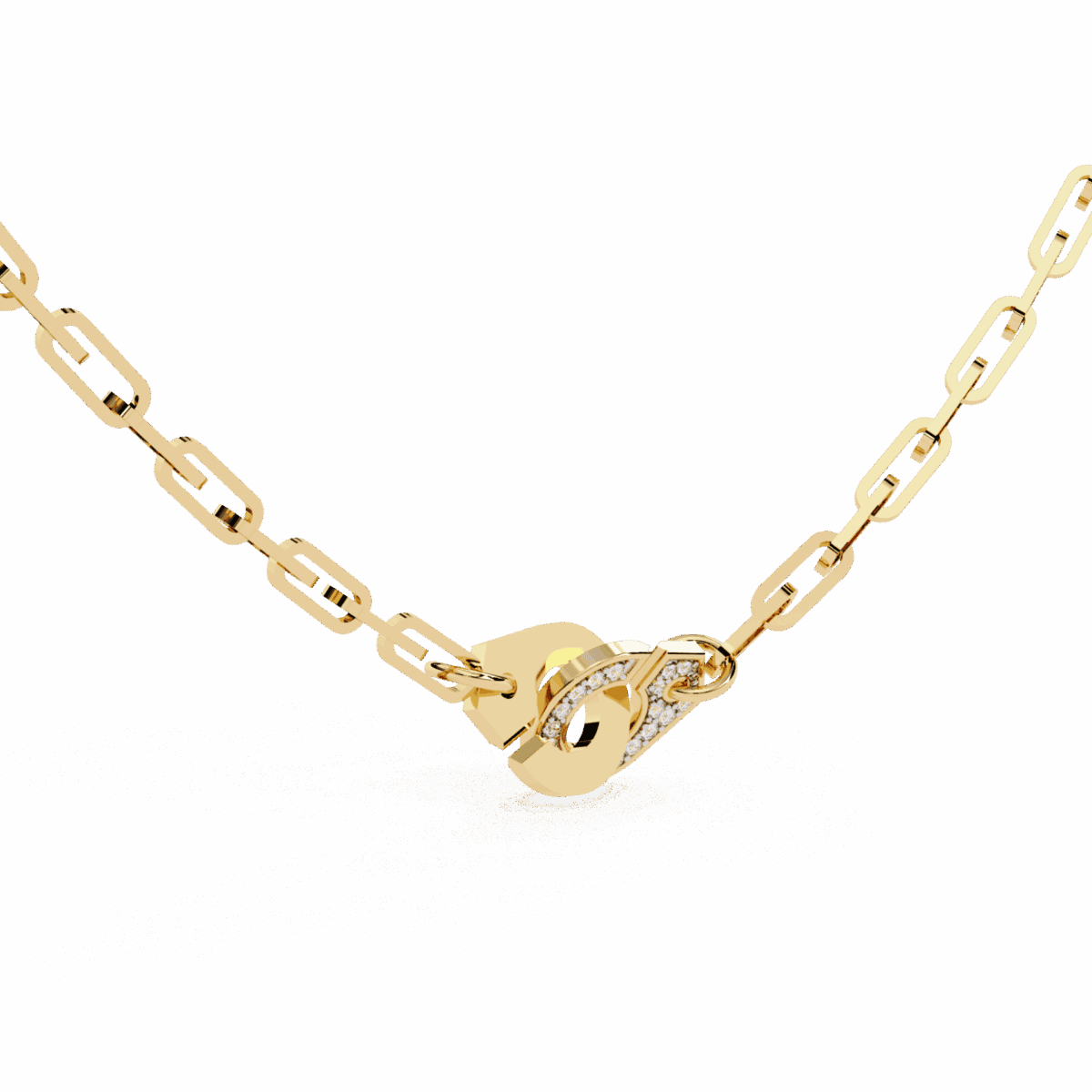 0.2 Carat Modern Link Diamond Necklace  Image 3