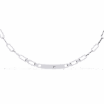 0.4 Carat Diamond Chain Bar Necklace