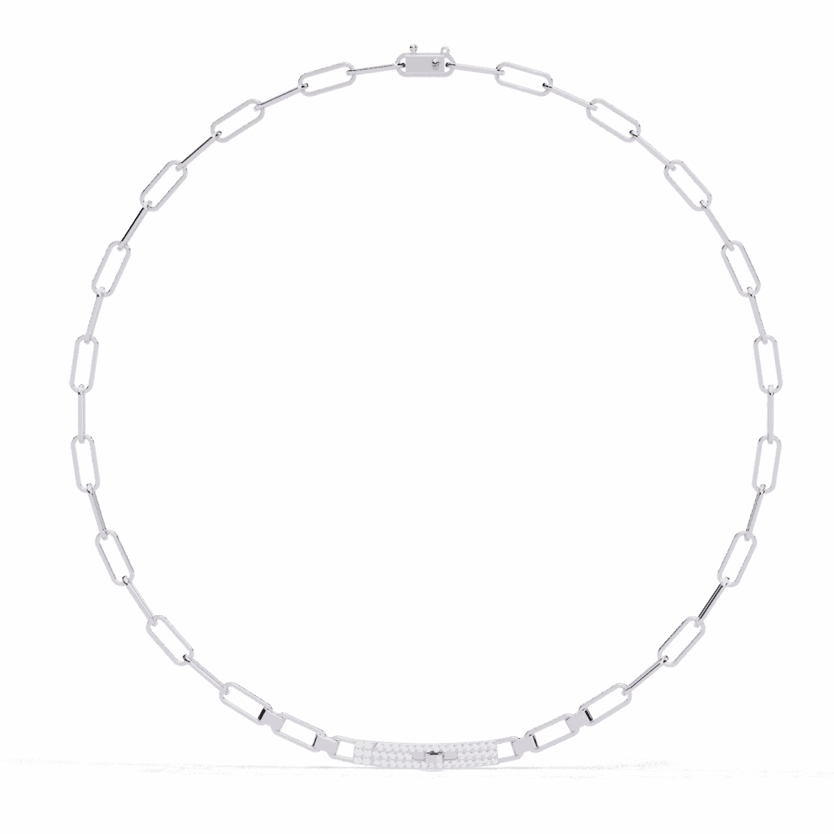 0.4 Carat Diamond Chain Bar Necklace  Image 2