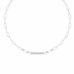 0.4 Carat Diamond Chain Bar Necklace - Image 3