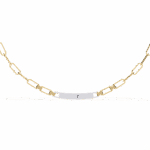 0.4 Carat Diamond Chain Bar Necklace - Image 4