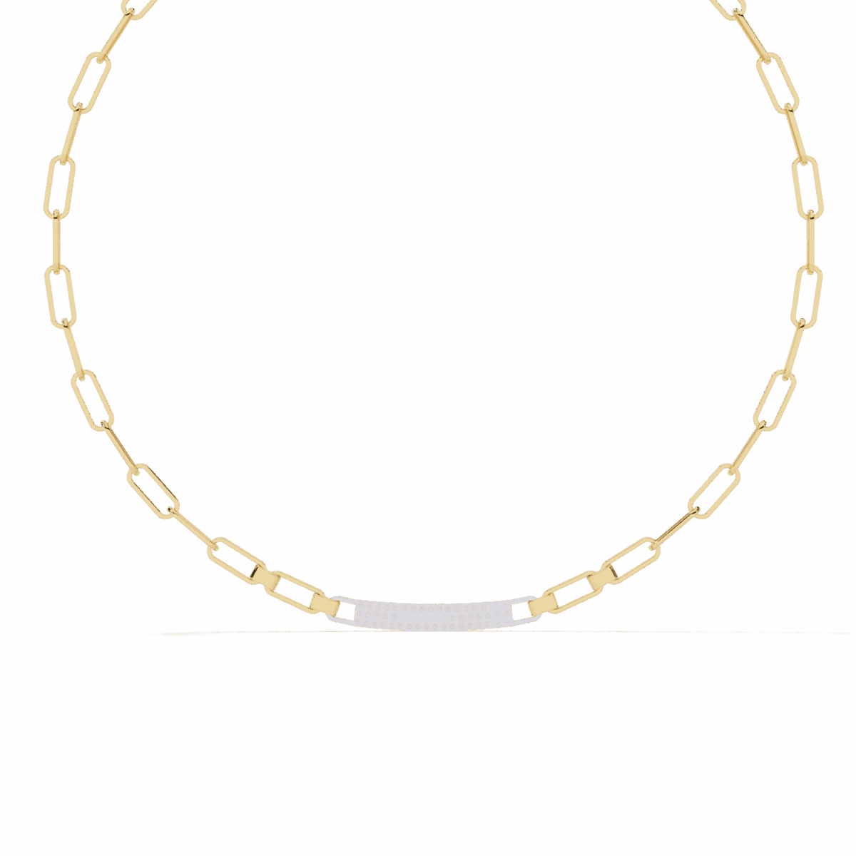 0.4 Carat Diamond Chain Bar Necklace  Image 6