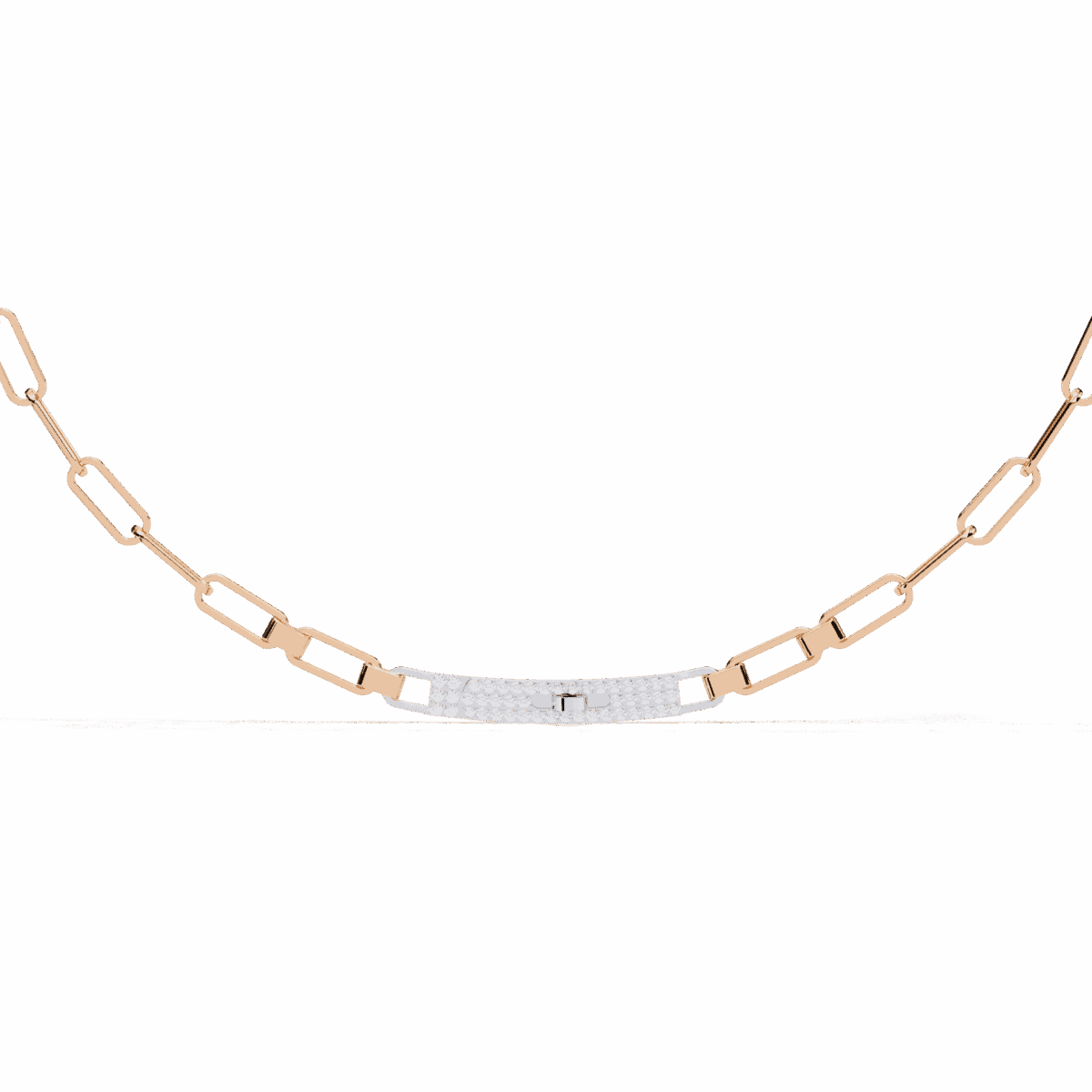 0.4 Carat Diamond Chain Bar Necklace  Image 8