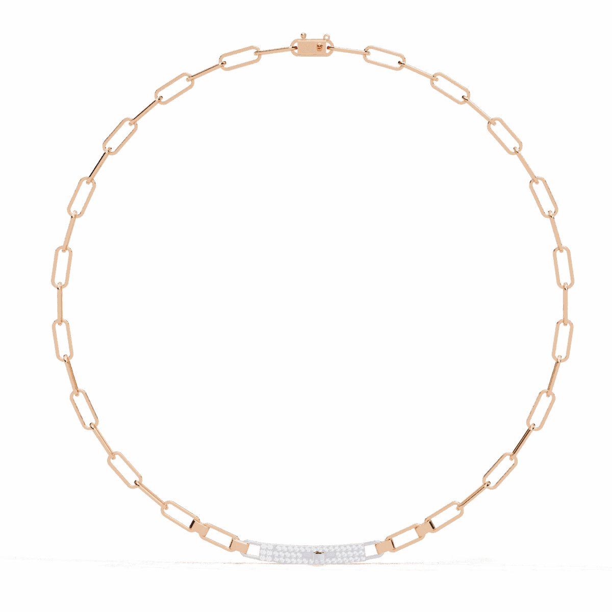 0.4 Carat Diamond Chain Bar Necklace  Image 9