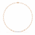 0.4 Carat Diamond Chain Bar Necklace - Image 9