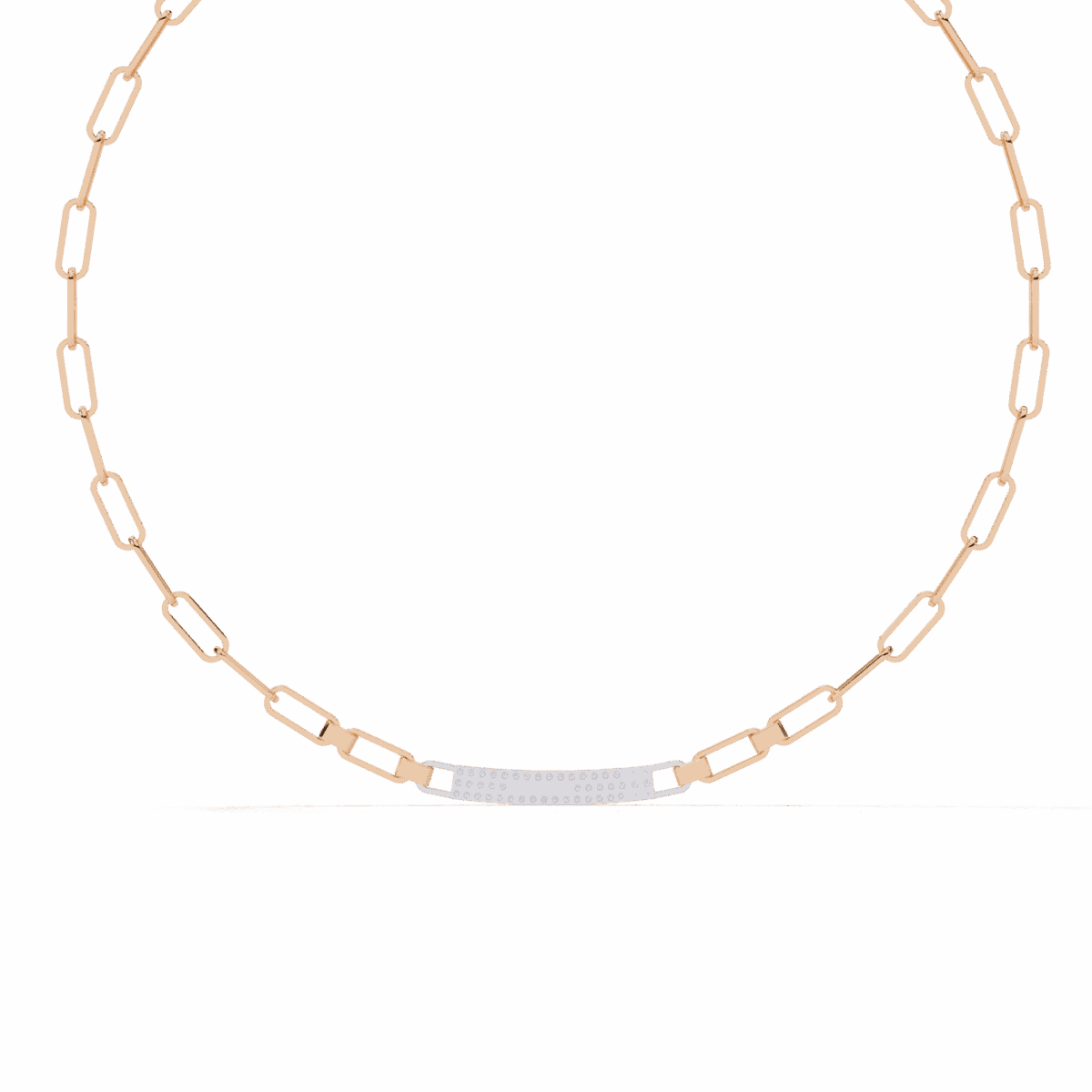 0.4 Carat Diamond Chain Bar Necklace  Image 10