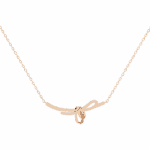 0.9 Carat Bow Curve Diamond Necklace - Image 6