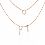 0.3 Carat Dual Chain Circle Necklace - Image 10