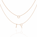 0.3 Carat Dual Chain Circle Necklace - Image 11