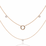 0.5 Carat Double Layer Diamond Necklace - Image 9