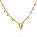 0.3 Carat Triangle Edge Diamond Necklace - Image 6