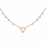 0.3 Carat Triangle Edge Diamond Necklace - Image 8