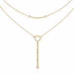 0.5 Carat Drop Line Pear Diamond Necklace - Image 7