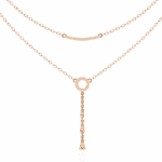 0.5 Carat Drop Line Pear Diamond Necklace - Image 11