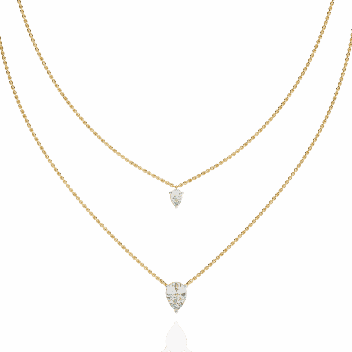 1.5 Carat Twin Pear Diamond Necklace  Image 5