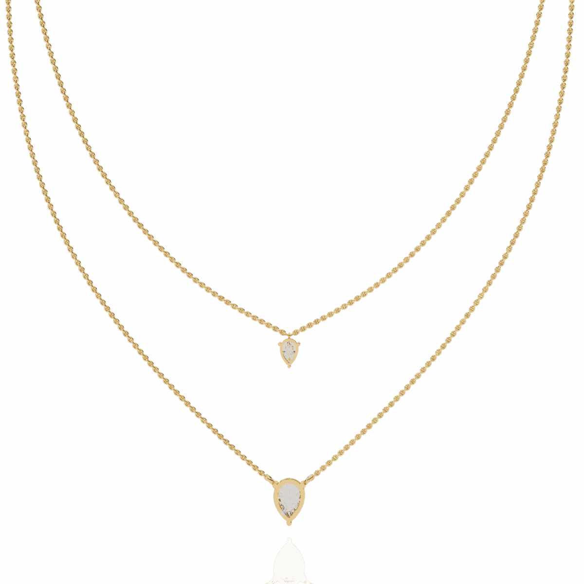 1.5 Carat Twin Pear Diamond Necklace  Image 7