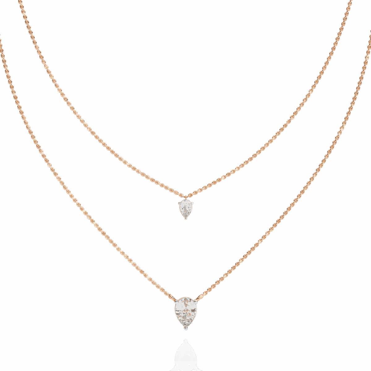 1.5 Carat Twin Pear Diamond Necklace  Image 9