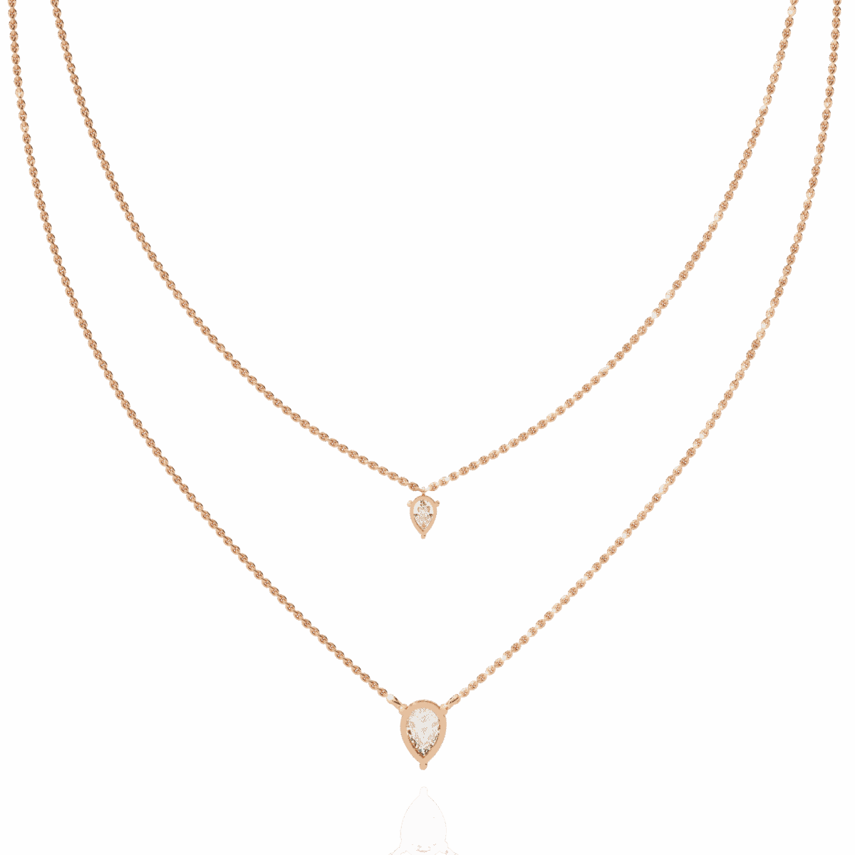 1.5 Carat Twin Pear Diamond Necklace  Image 11