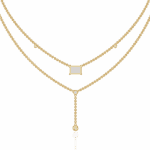 1.75 Carat Radiant Drop Layer Necklace - Image 7