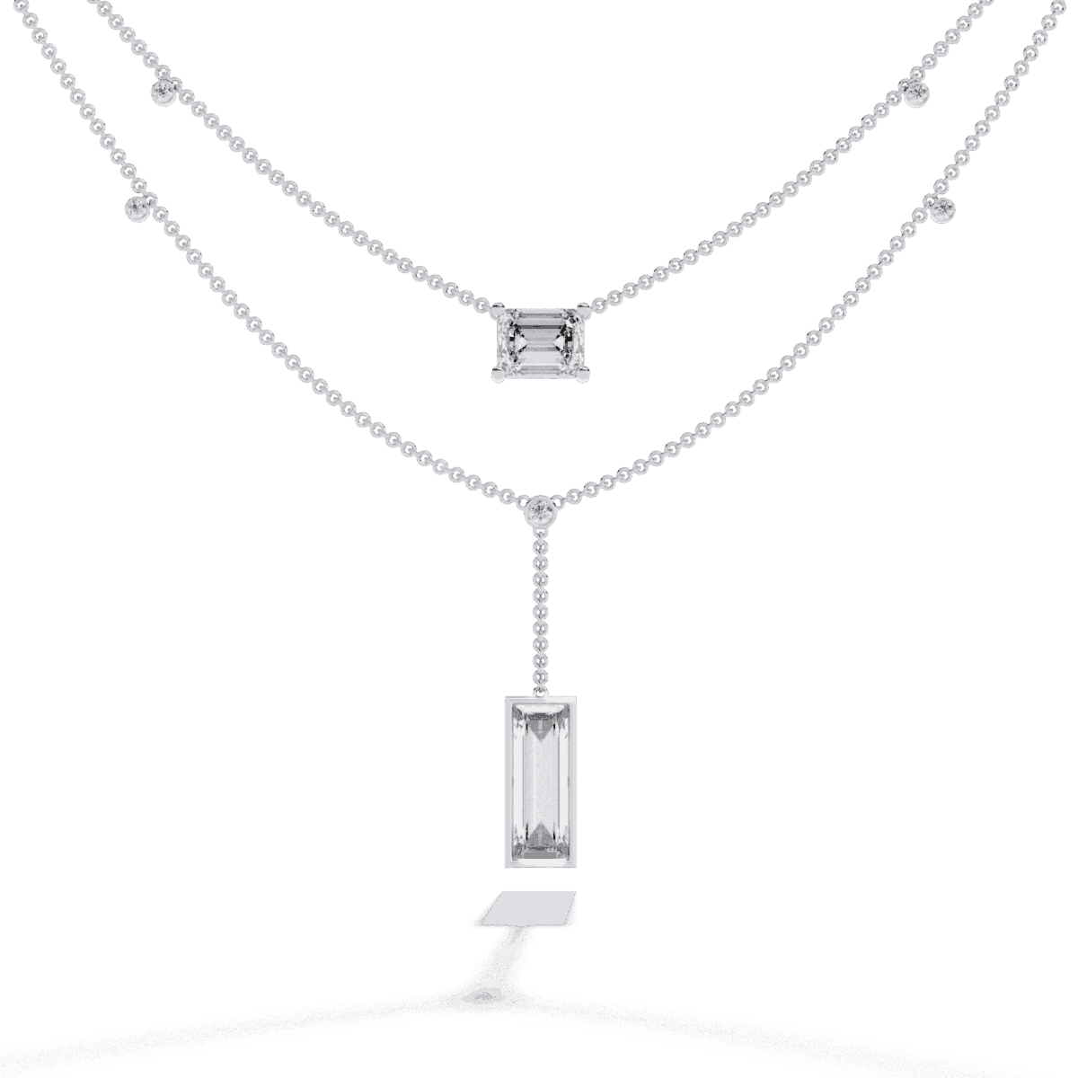 5.5 Carat Emerald Cascade Necklace  Image 1