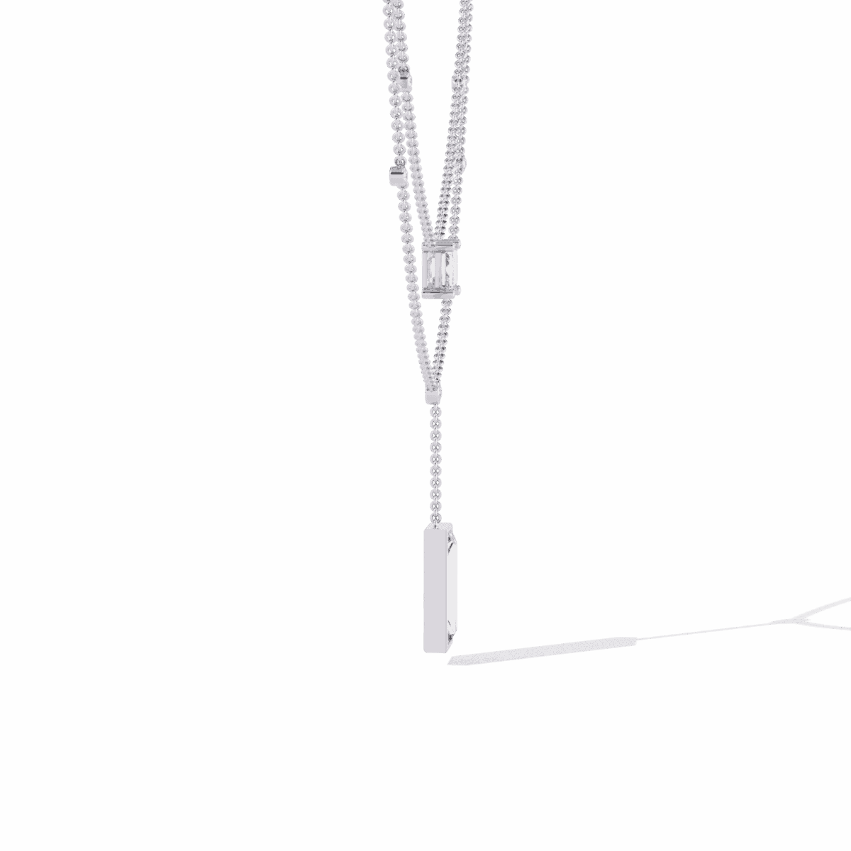 5.5 Carat Emerald Cascade Necklace  Image 2