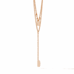 3.5 Carat Princess Drop Diamond Necklace - Image 9