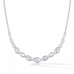 0.2 Carat Marquise Twist Diamond Necklace - Image 2
