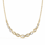 0.2 Carat Marquise Twist Diamond Necklace - Image 4