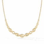 0.2 Carat Marquise Twist Diamond Necklace - Image 5