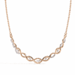 0.2 Carat Marquise Twist Diamond Necklace - Image 7