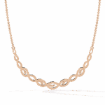 0.2 Carat Marquise Twist Diamond Necklace - Image 8