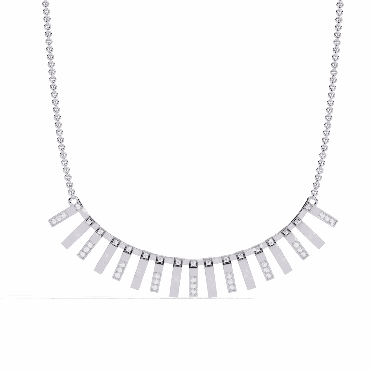 0.3 Carat Linear Bar Diamond Necklace  Image 1