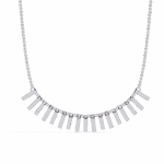 0.3 Carat Linear Bar Diamond Necklace