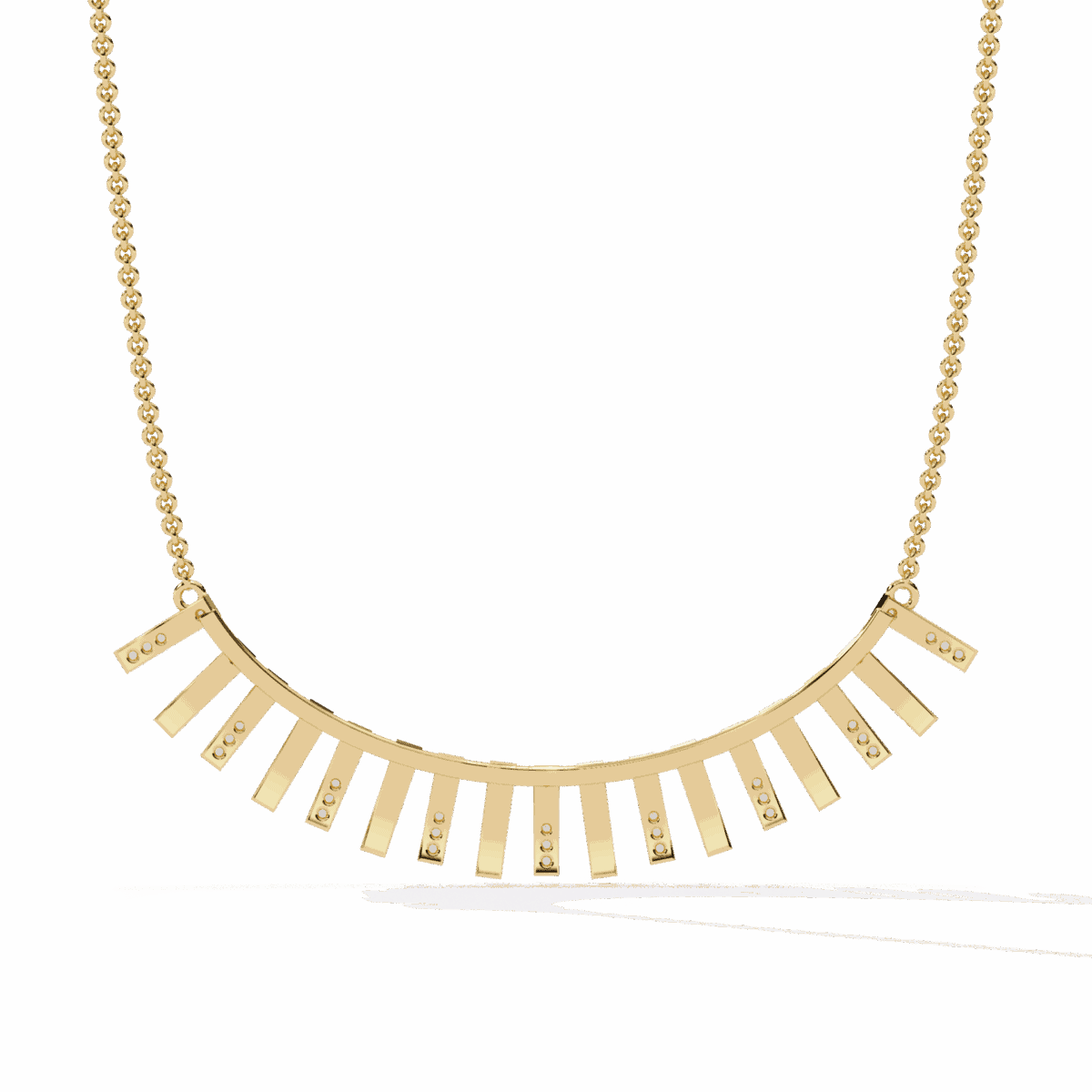 0.3 Carat Linear Bar Diamond Necklace  Image 5