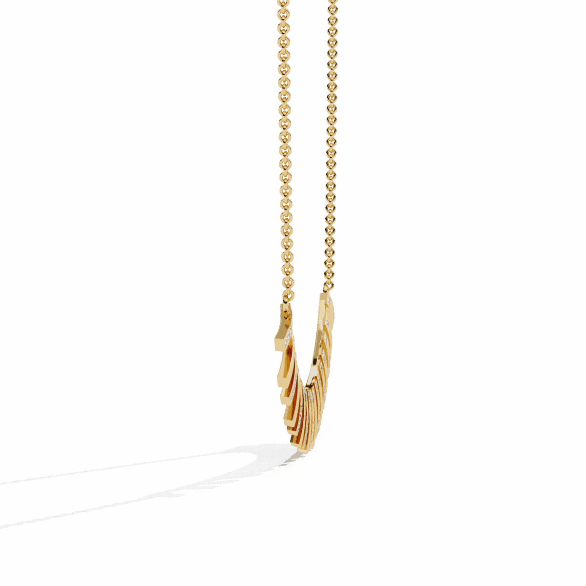 0.3 Carat Linear Bar Diamond Necklace  Image 6