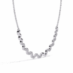 0.5 Carat Wave Diamond Necklace - Image 2