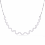 0.5 Carat Wave Diamond Necklace - Image 3
