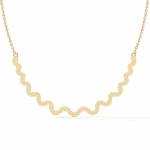 0.5 Carat Wave Diamond Necklace - Image 6