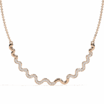 0.5 Carat Wave Diamond Necklace - Image 8