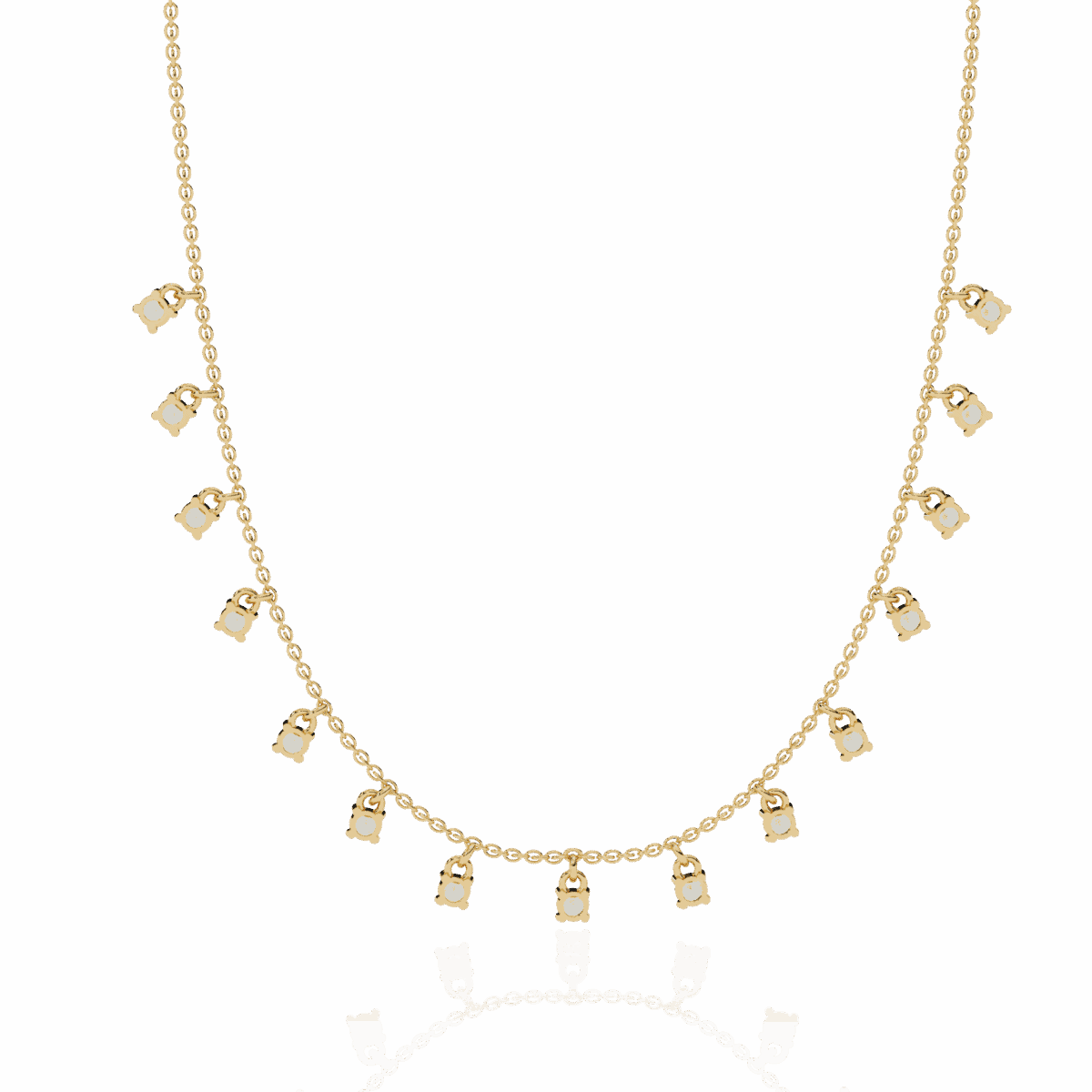 0.9 Carat Petite Drop Diamond Necklace  Image 6