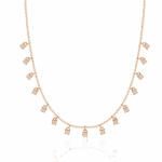 0.9 Carat Petite Drop Diamond Necklace - Image 10