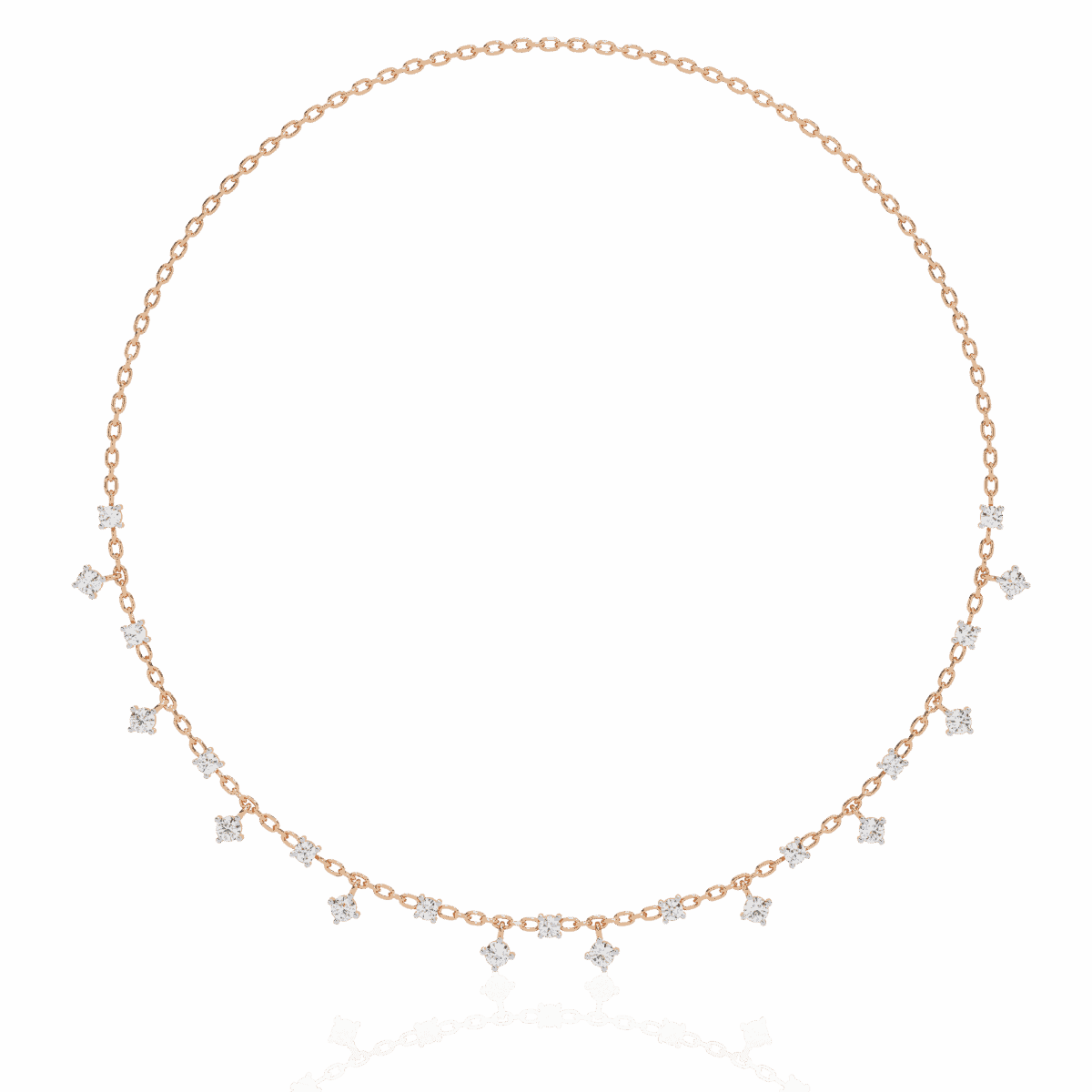 0.8 Carat Princess Collar Necklace  Image 9