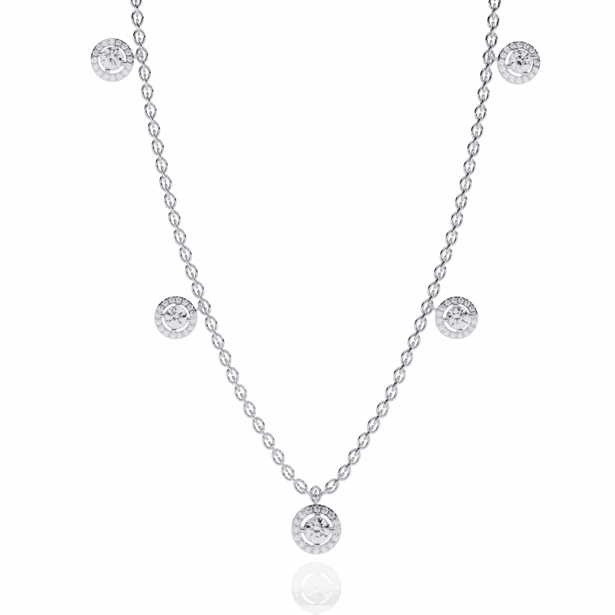 4.75 Carat Solitaire Drop Diamond Necklace  Image 1