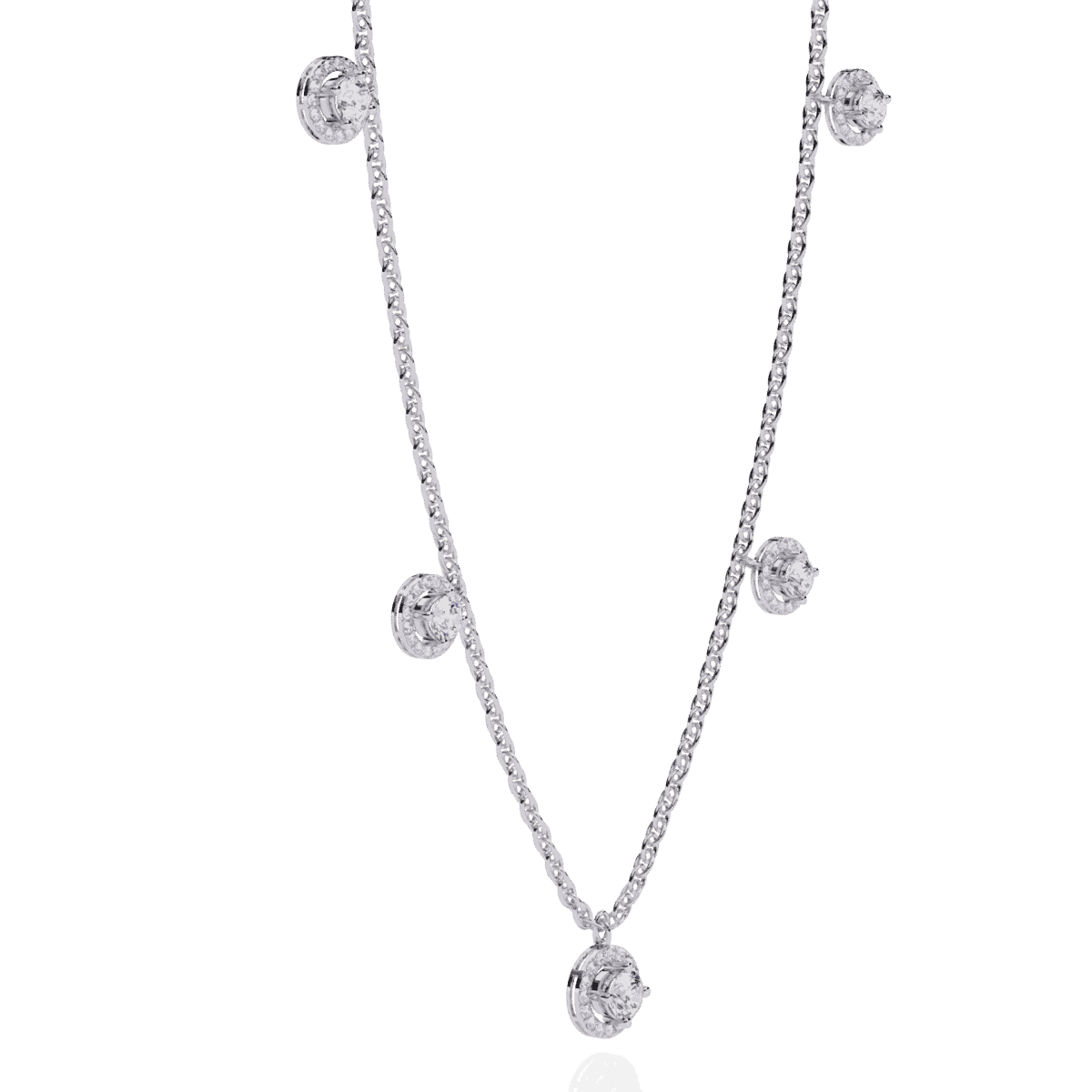 4.75 Carat Solitaire Drop Diamond Necklace  Image 2