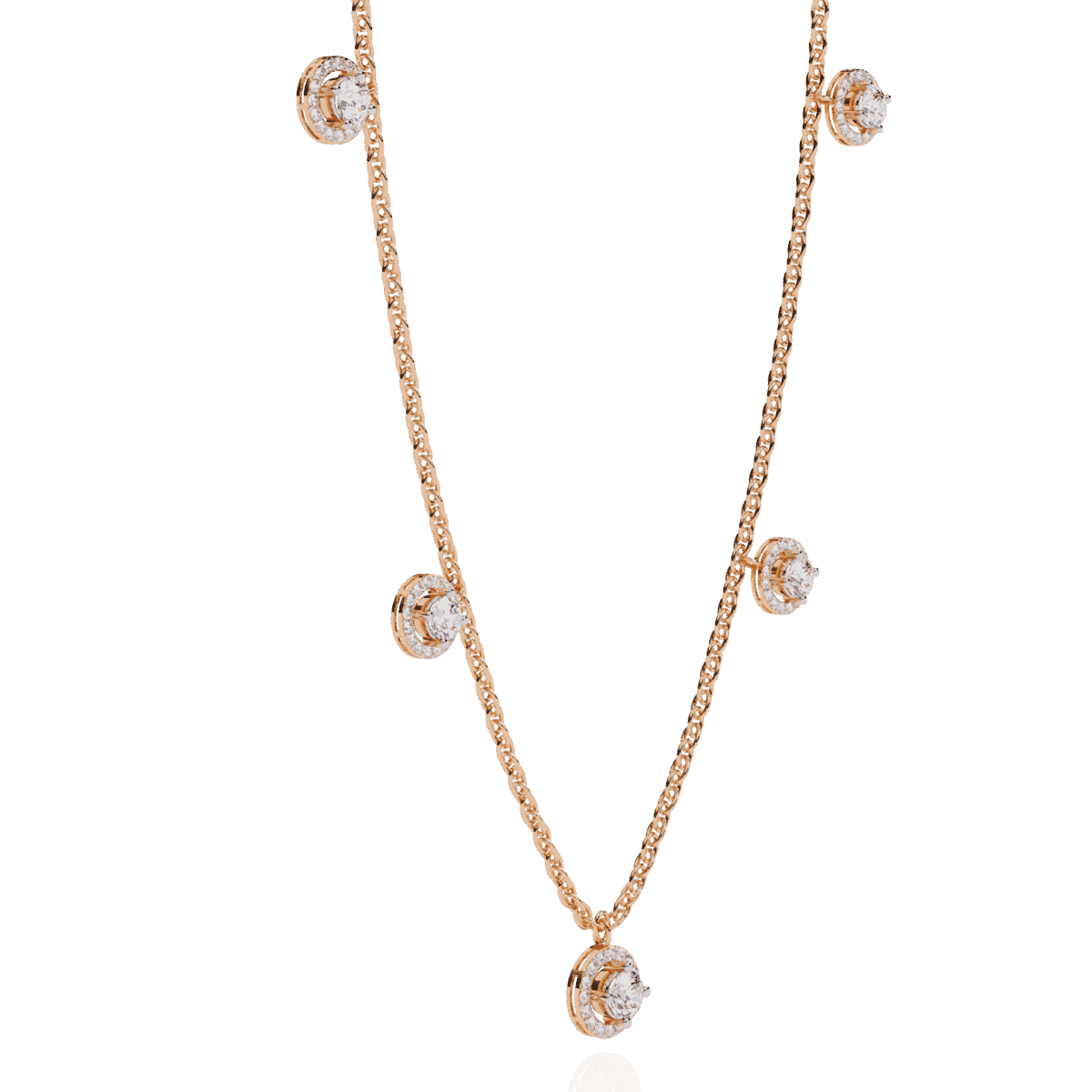 4.75 Carat Solitaire Drop Diamond Necklace  Image 10