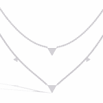 0.3 Carat Double Triangle Necklace - Image 2