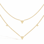 0.3 Carat Double Triangle Necklace - Image 3